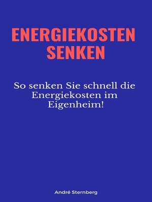 cover image of Energiekosten senkenEnergiekosten senken